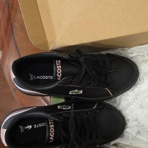 Lacoste Black and Pink Sneakers